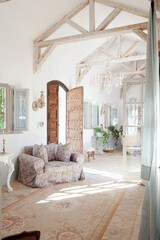 Archways and corridor of luxury home