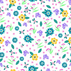 small flowers vector pattern design