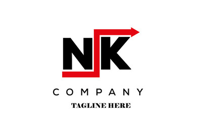 NK financial advice logo vector