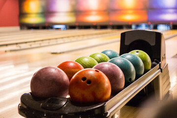 bowling ball on a court in Rio de Janeiro, Brazil.