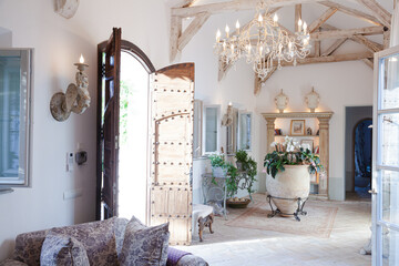 Luxury living room and foyer