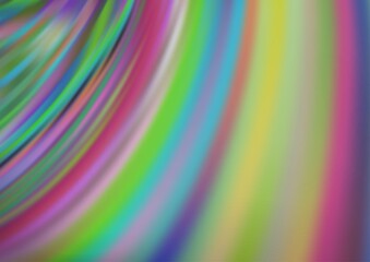 Light Silver, Gray vector pattern with bent ribbons.