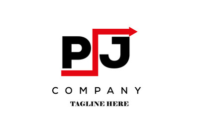PJ financial advice logo vector
