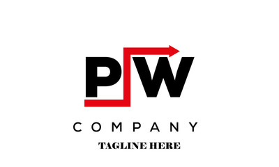 PW financial advice logo vector