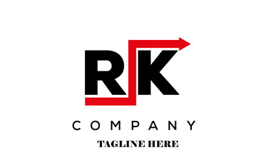 Fototapeta premium RK financial advice logo vector