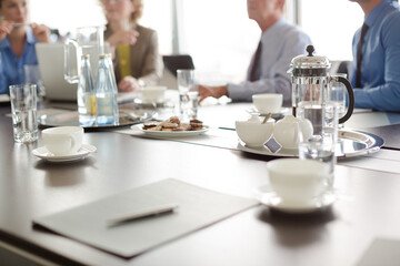 Business people talking in meeting