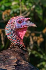 close up of turkey in the Minnesota wildlife