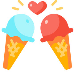 ice cream flat icon