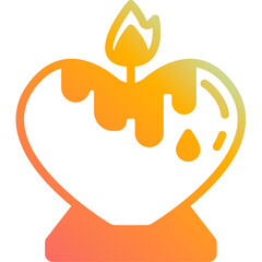 candle gradient icon