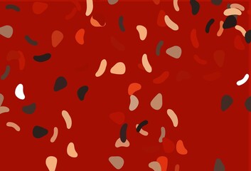 Light Red, Yellow vector texture with random forms.