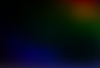 Dark Multicolor, Rainbow vector bokeh template.