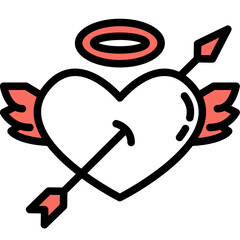 Cupid one color icon