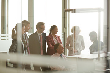 Fototapeta premium Business people working together in meeting