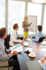 Obraz premium Business people talking in meeting