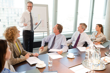 Business people talking in meeting