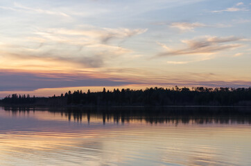 Astotin Lake in the Evening