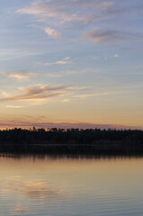 Astotin Lake in the Evening