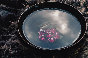 Image of a bowl with dice