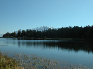 Fototapeta premium Etang de la Moubra Switzerland