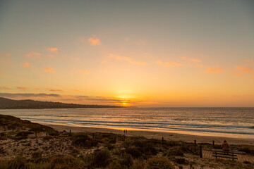 sunset at the beach