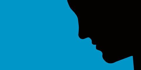 The shadow of a man who reads