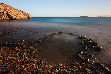 natural pool in Mazarrón, Murcia, Spain