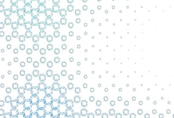 Light blue, green vector backdrop with dots.