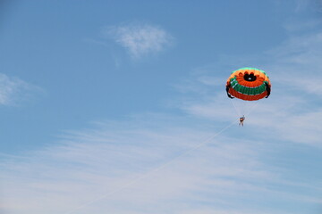 paragliding in the beach paradise