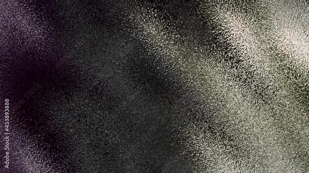 Poster abstract rough transparent glass texture with changing soffit lights behind, seamless loop. motion. 