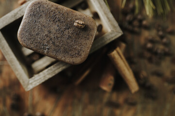 rustic layout for natural soap