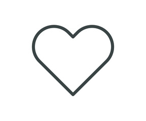 line heart icon. Symbol of love for website, app, user interface