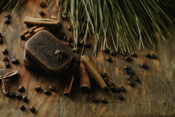 rustic layout for natural soap