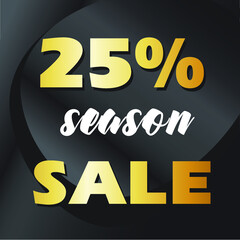 25% season sale