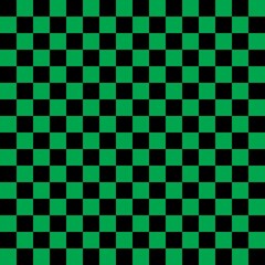 Black and Green checkerboard pattern background. Check pattern designs for decorating wallpaper. Vector background.