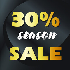 30% season sale discount