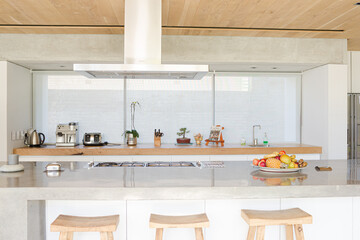 Counter top in modern kitchen