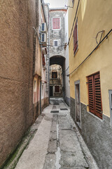 scenic view of pathway in an adriatic town