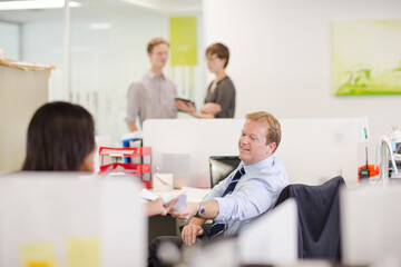 Business people talking in office