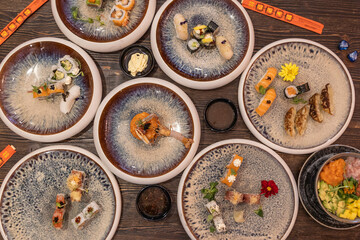 Fototapeta na wymiar Sushi Japponese in Italia