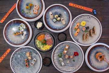 Fototapeta na wymiar Sushi Japponese in Italia