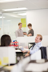 Business people talking in office