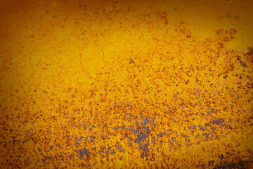 Rusty texture of metal plate closeup for background.