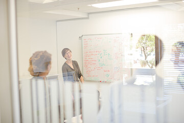 Business people talking in meeting