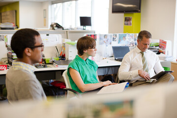 Business people talking in office