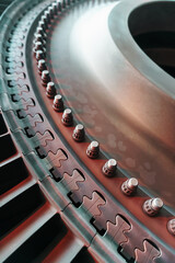 Disassembled gas turbine to generate electricity for structural elements © Alexander