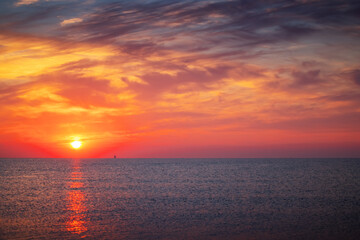 Beautiful cloudscape over the sea
