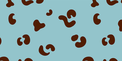 Seamless pattern with animal leopard print