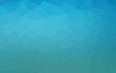 Fototapeta premium Light BLUE vector polygon abstract backdrop.