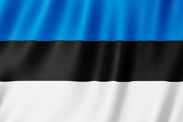 Estonia flag - obrazy, fototapety, plakaty