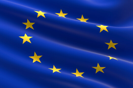 Flag of the European Union. EU flag